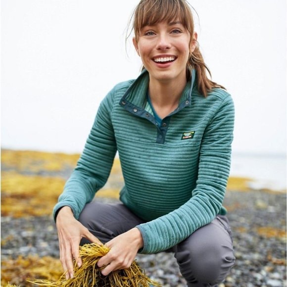 L.L. Bean Sweaters - L.L. Bean Airlight ribbed pullover